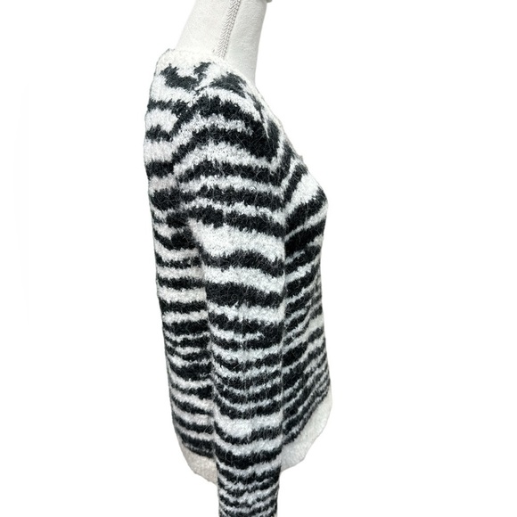 J. CREW Boucle Zebra Wool Alpaca Blend Size M - Picture 5 of 7